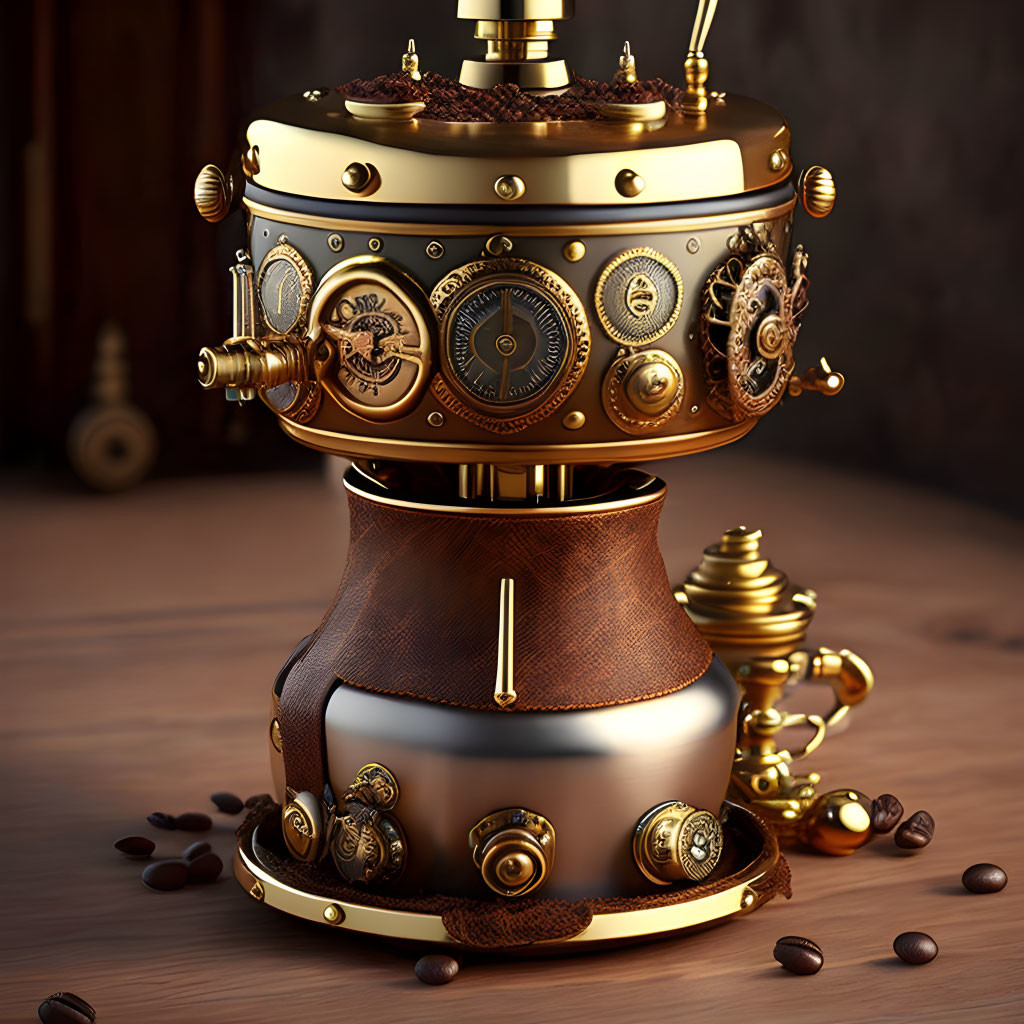 Steampunk coffee grinder 
