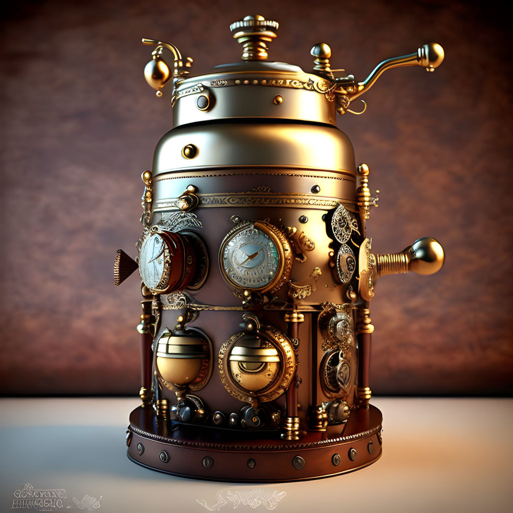 Steampunk coffee grinder