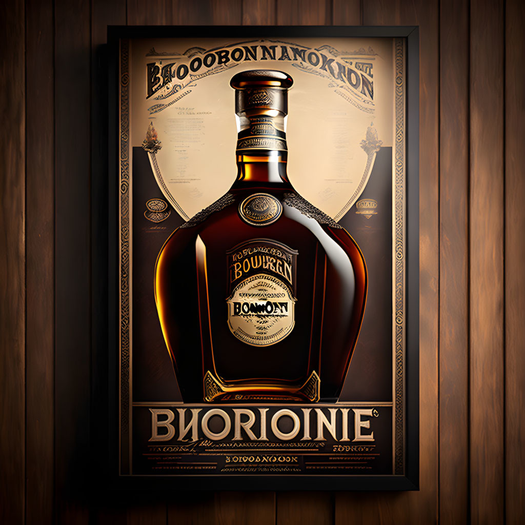 Bourbon advertisement poster