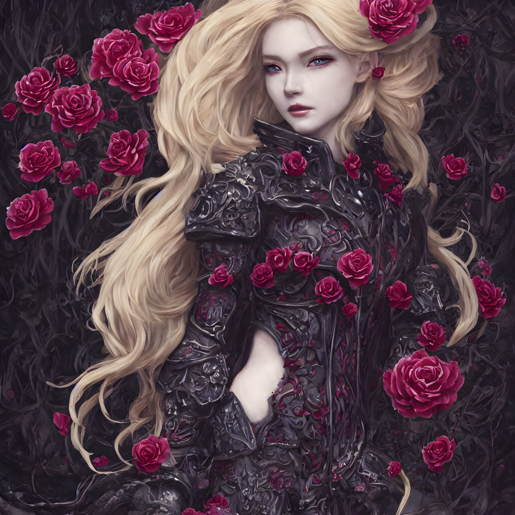 Flower Warrior 02 ( Dark Rose)