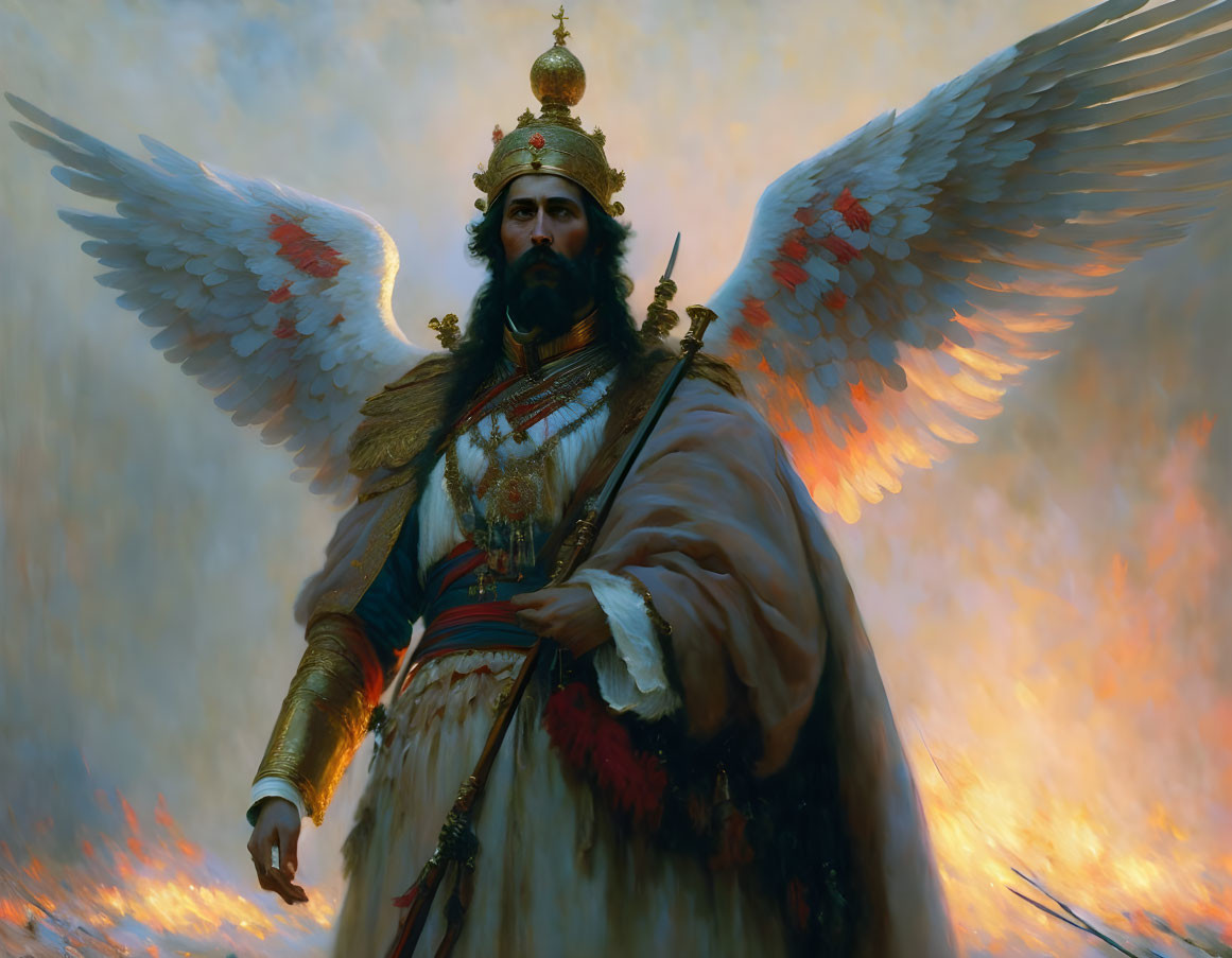 Angel of sacred warfare
