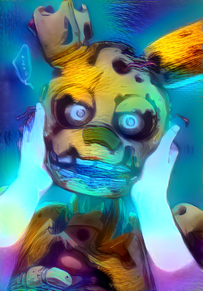 Springtraps face being grabbed