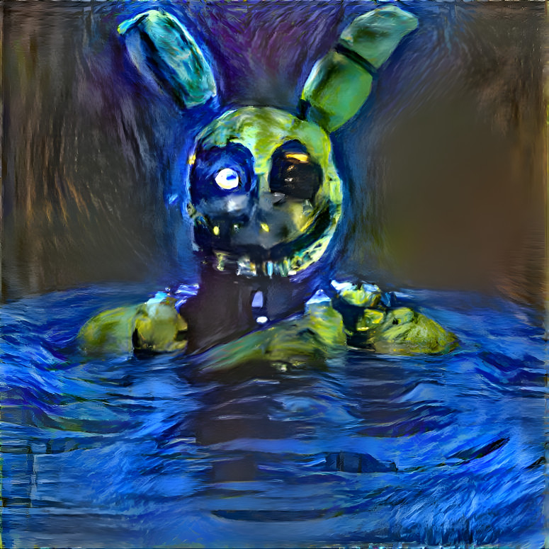 Springtrap in water for some reason