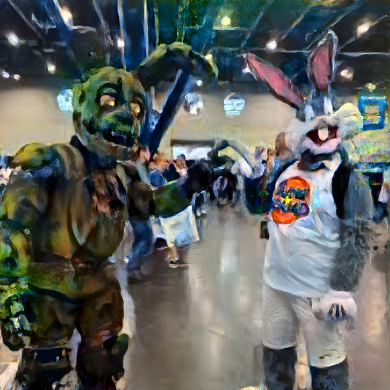 Springtrap and bugs bunny