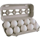 Egg carton with assorted eggs on dark surface and window background