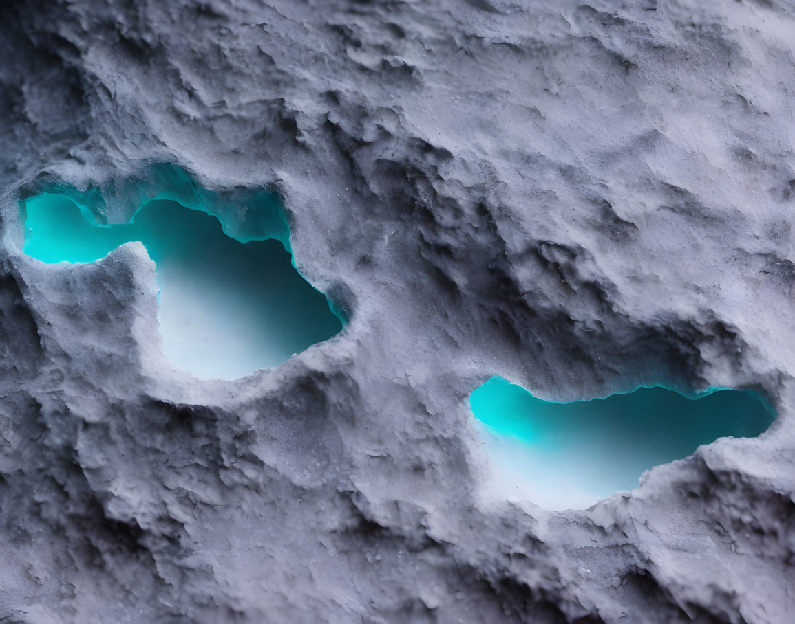 Frozen surface of a distant planet
