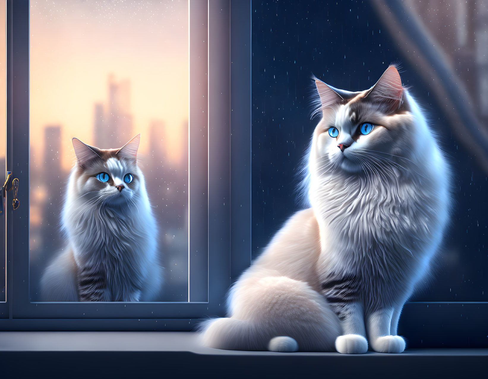 Cats at the window