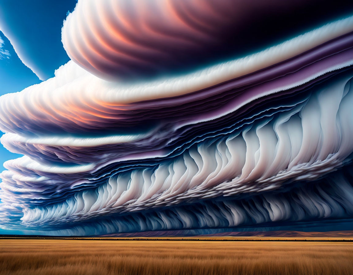 Impressive asperatus cloud formation 