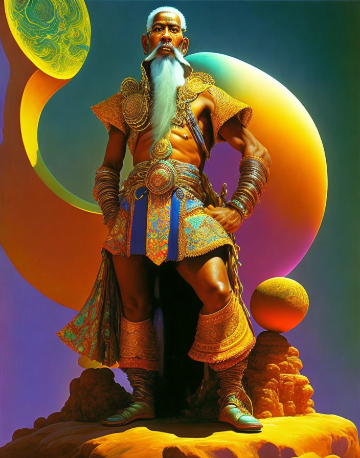 Cosmic Retropunk Monk