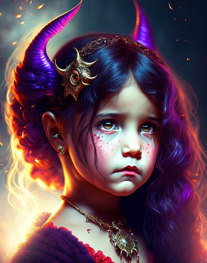 Girl born from a devil spell