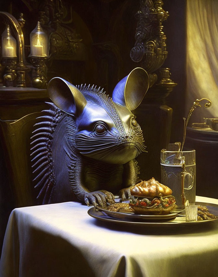 Adorable H.R. Giger creature in the tavern