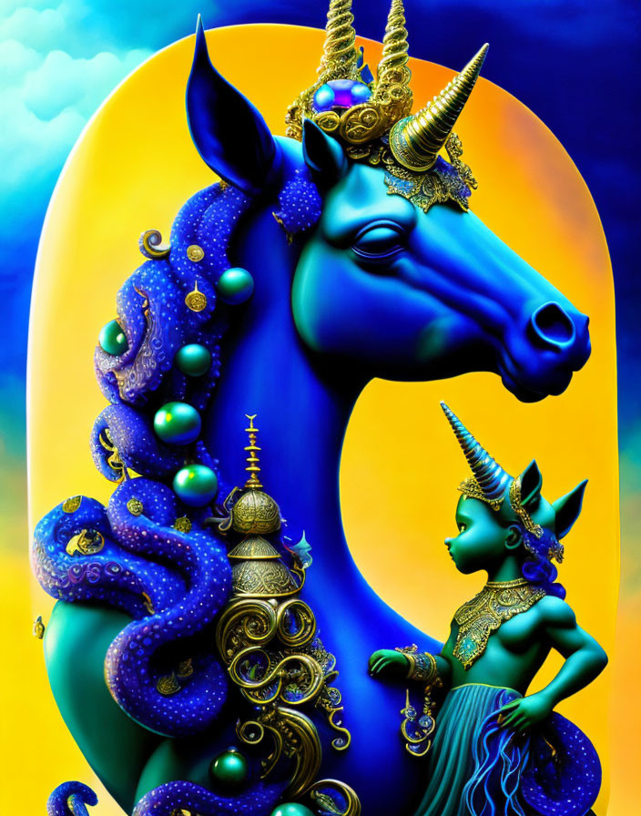 Octopian Lapis Lazuli Unicorn