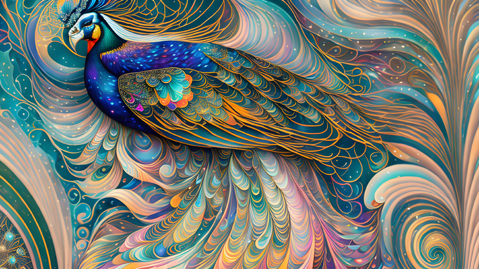 Abstract Peacock