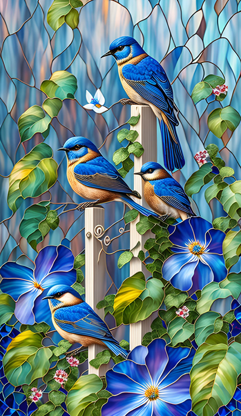 Bluebirds Singing a Song