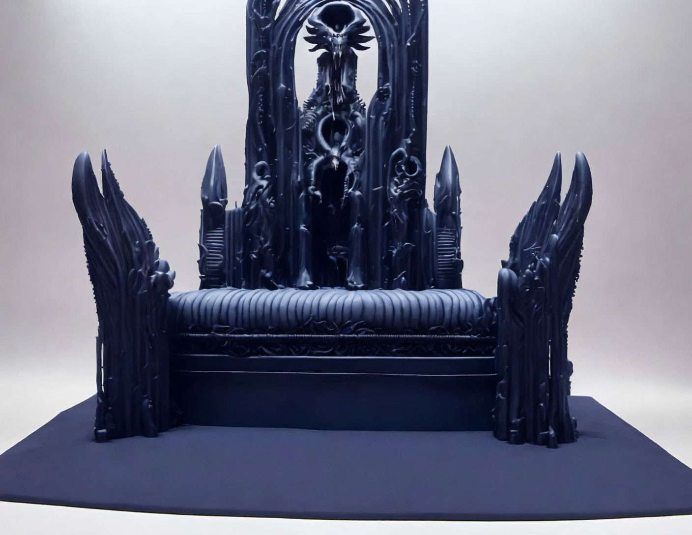  A tall dark throne