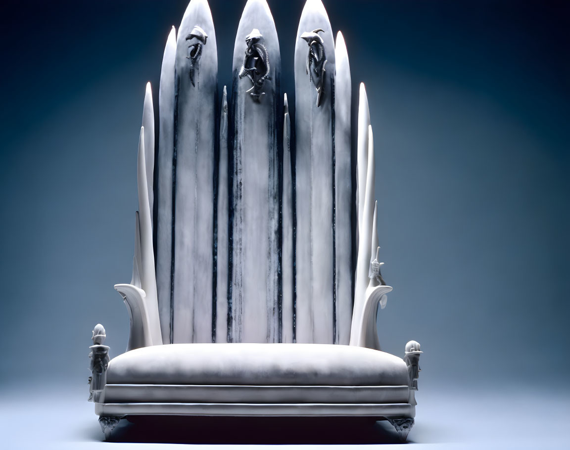  A tall Gothic bone throne