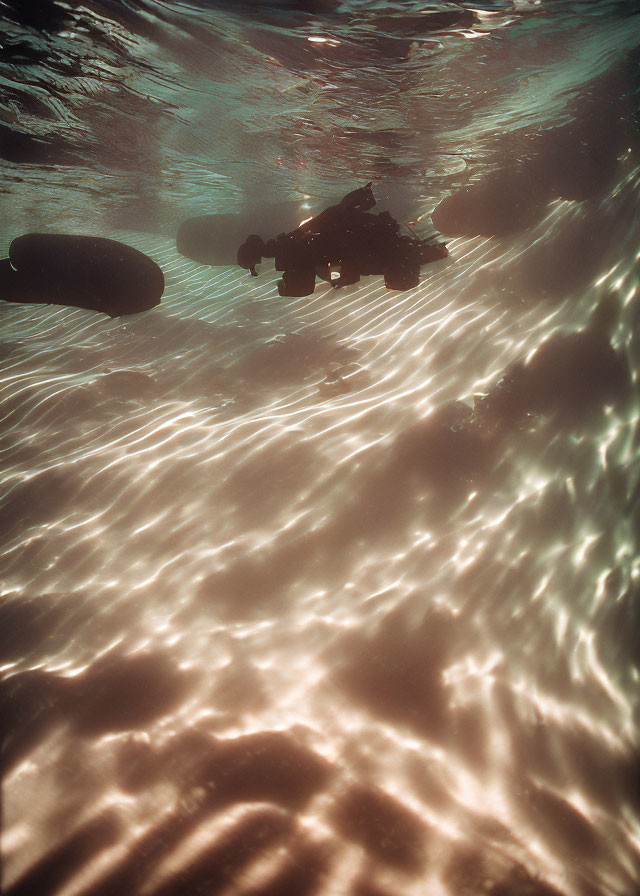 The stillness of an underwater voyage