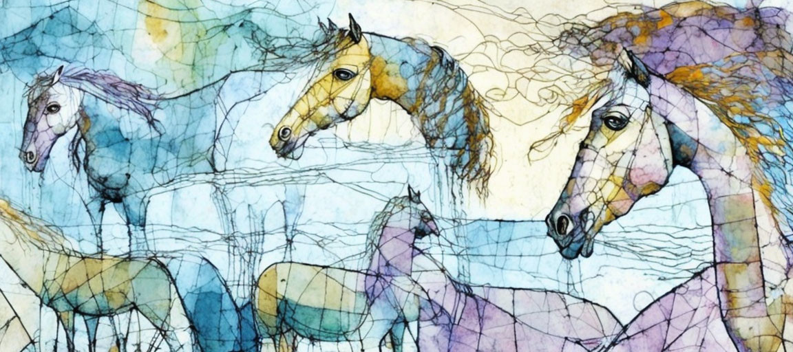 Horse Etching