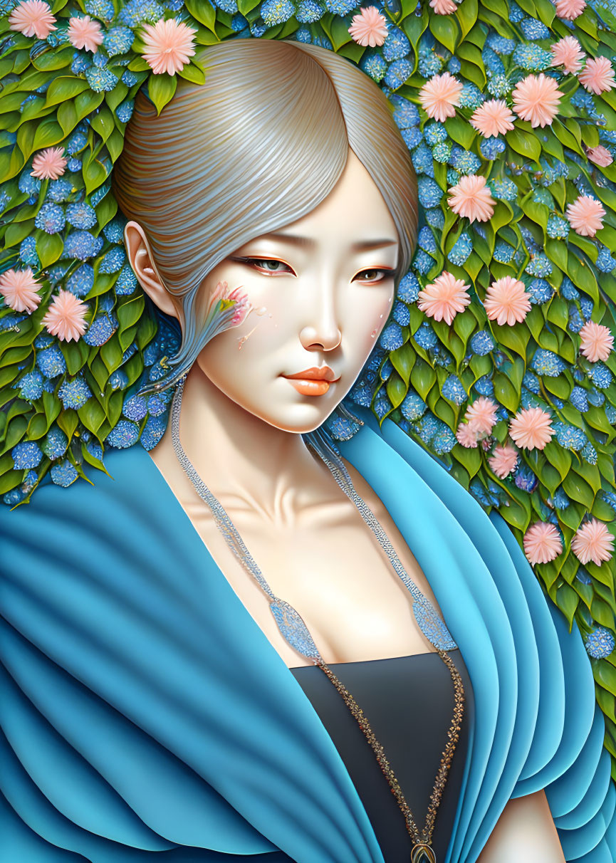 Portrait of beautiful woman by Naoto Hattori 