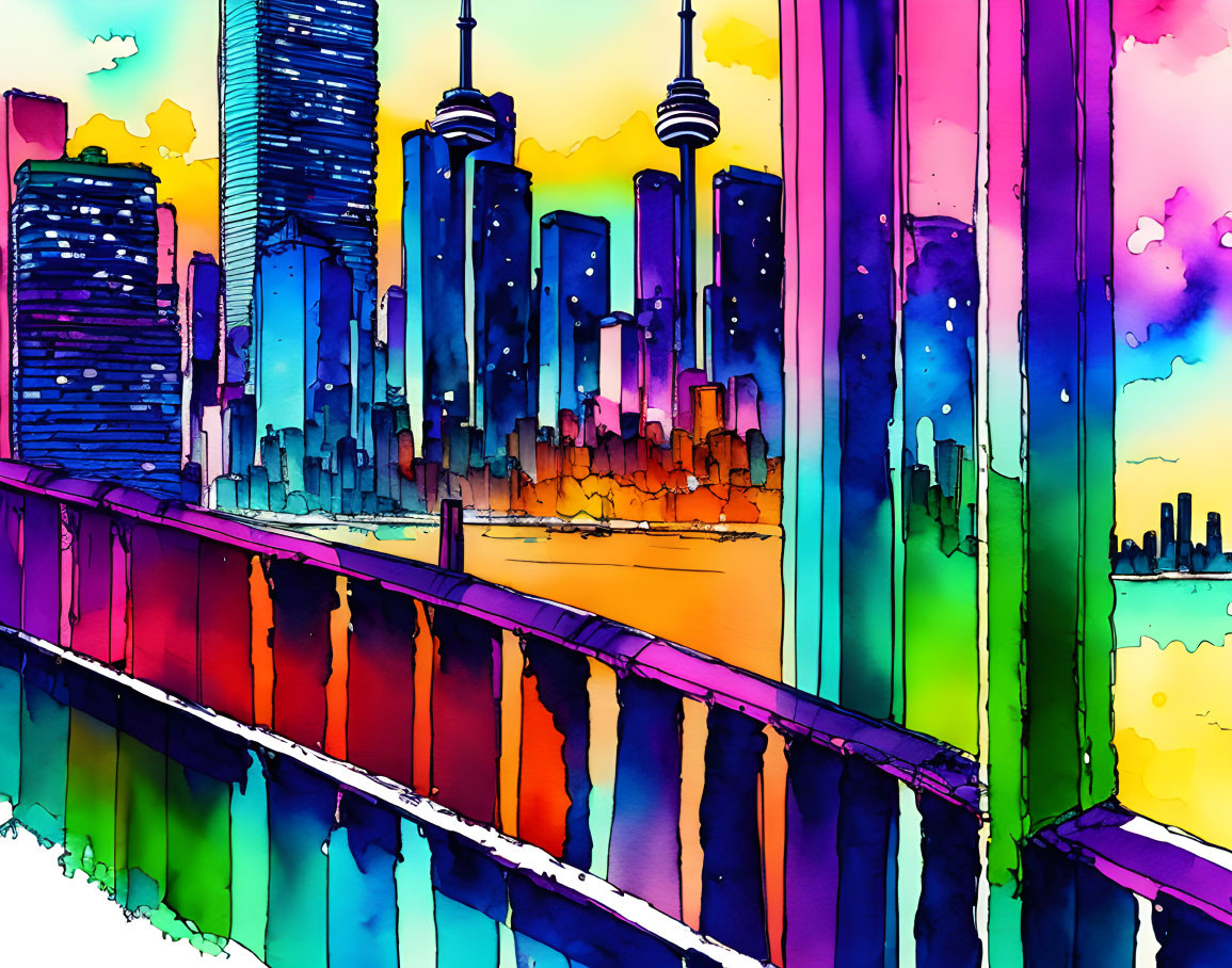 watercolor chicago 