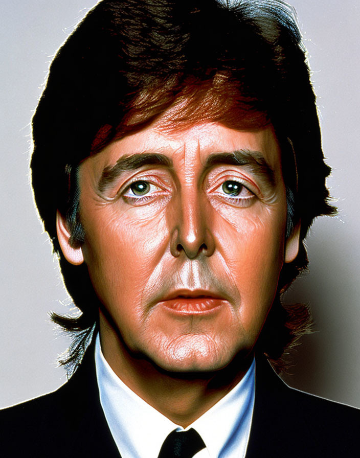 Male headshot: brown hair, blue eyes, black coat, white shirt, light background