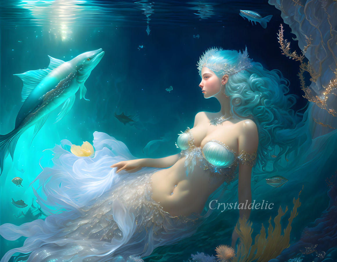 Silver mermaid