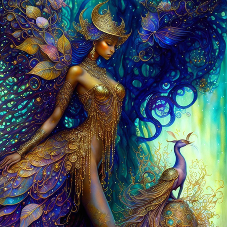 The Peacock and The Butterfly