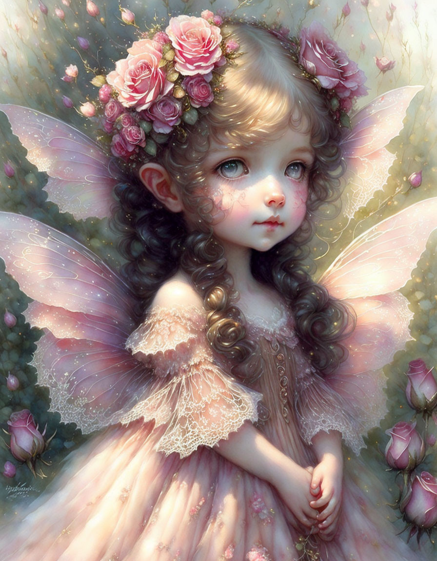 Angel of flowers 