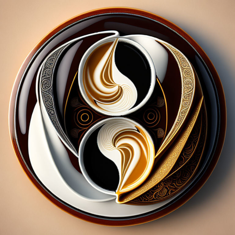 Yin and Yang coffee composition