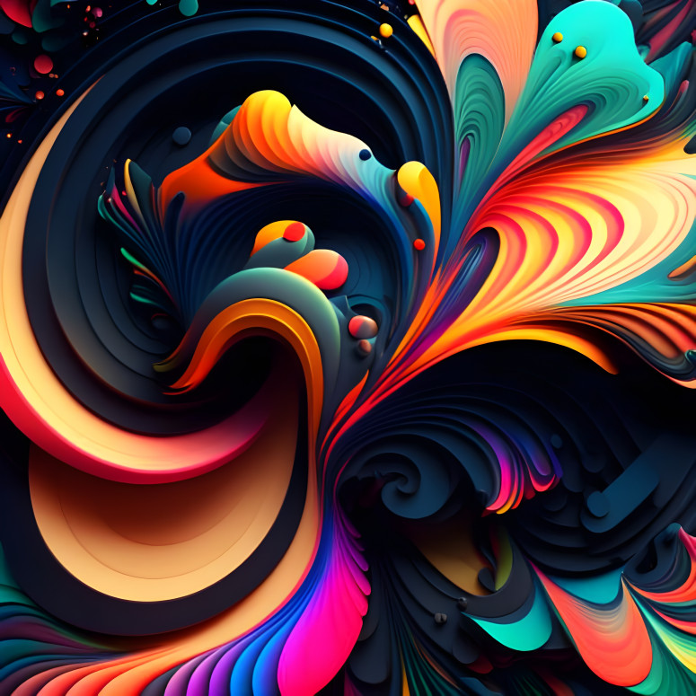 trippy colors abstract 
