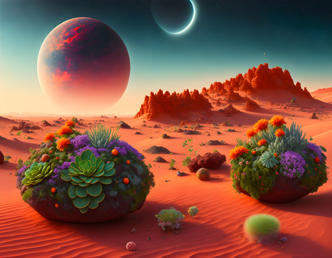 How gardens on Mars look like