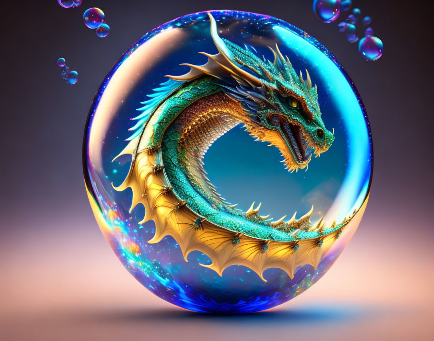 Dragon marble