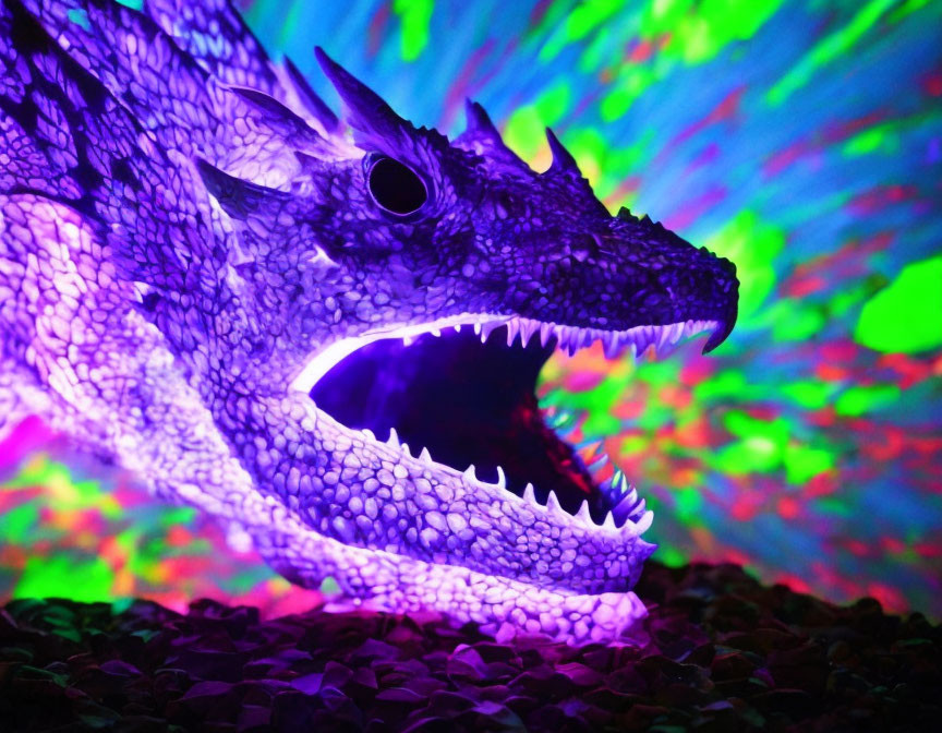 UV fluorescent dragon