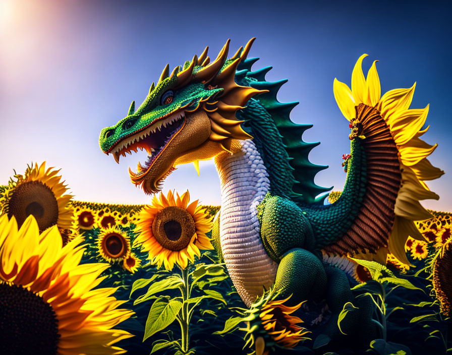 Sunflower dragon