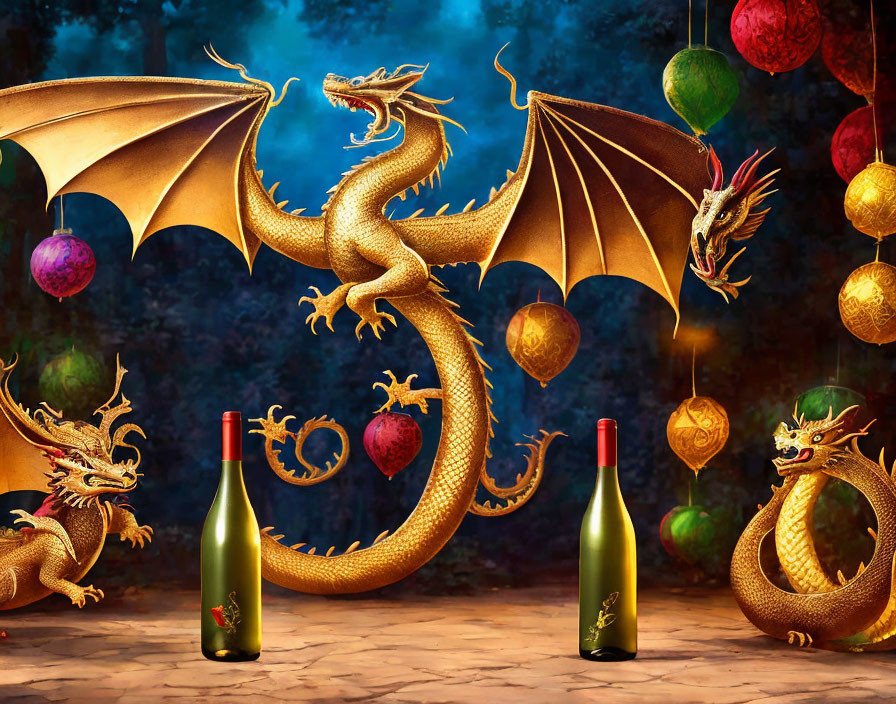 Dragon god of wine
