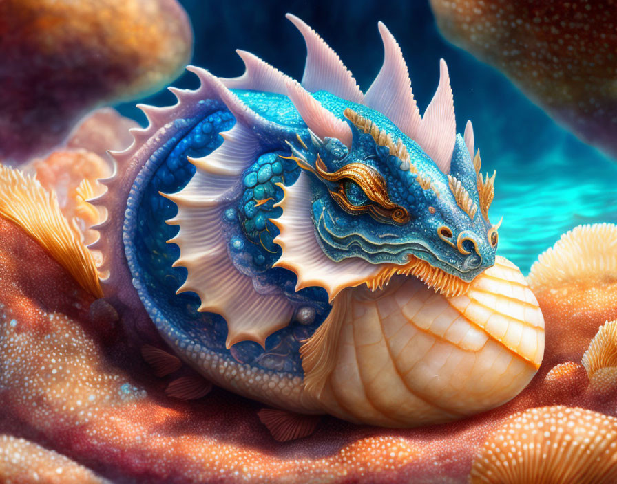 Seashell dragon