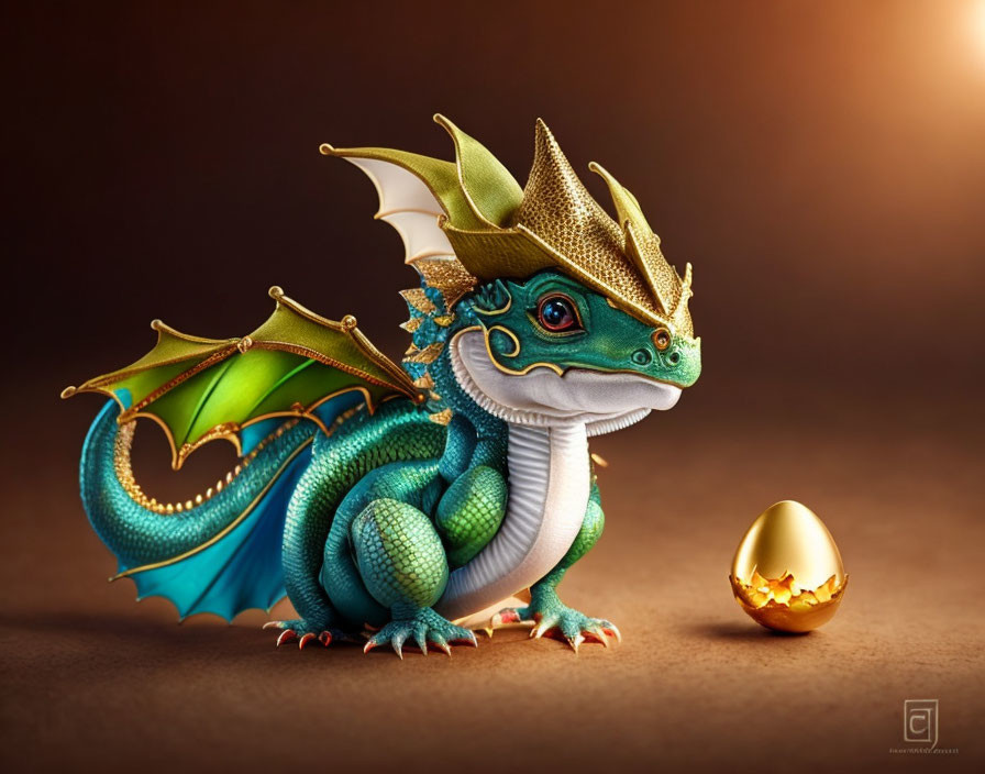 Dragon, egg & hat