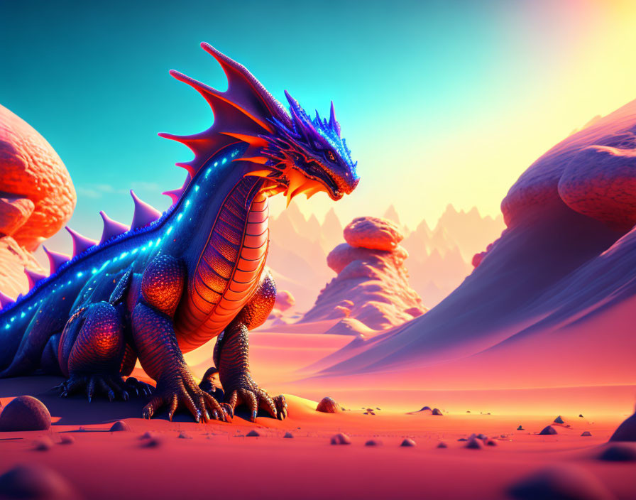 Extraterrestrial desert dragon