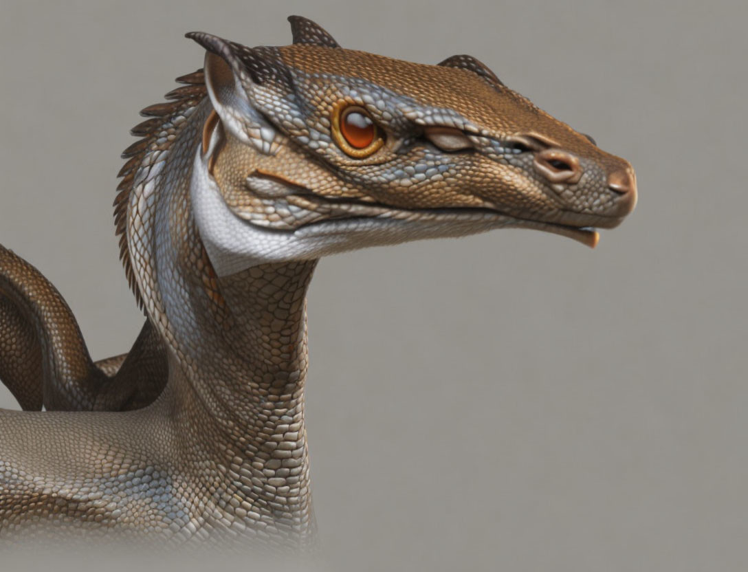 Mustela dragon - encyclopedia illustration