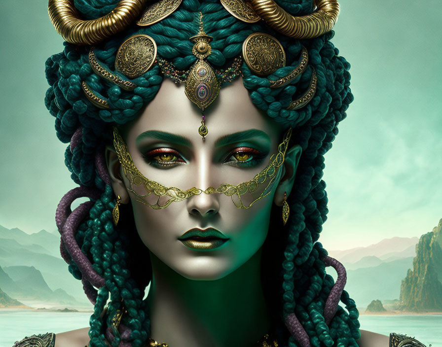 Hermosa Medusa mitología 
