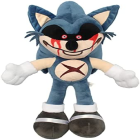 Blue Hedgehog Plush Toy with Eye Mask and Heart Design
