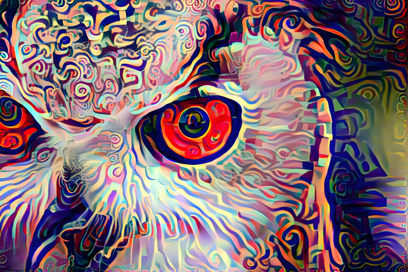 Abstract Horned Owl 
