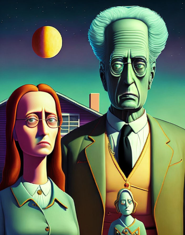 American Gothic. Rick and Morty 