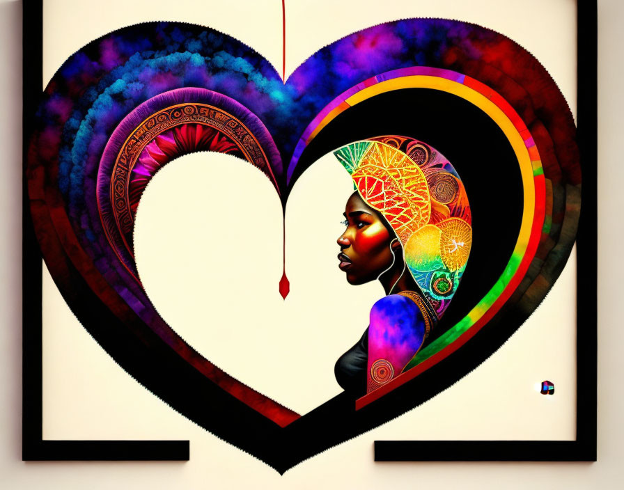 A Colorful African Heart