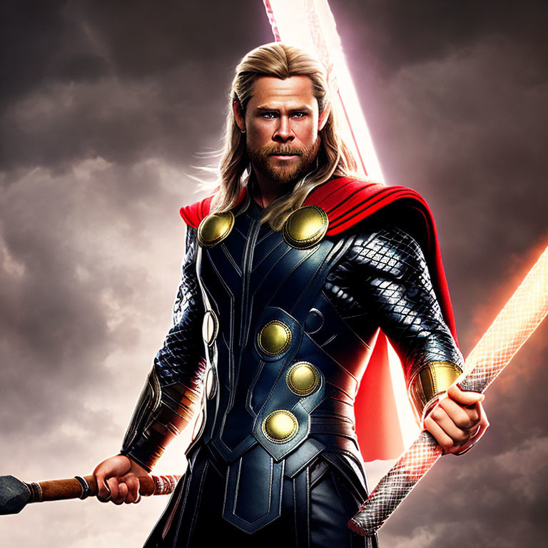Thor with his hammer 