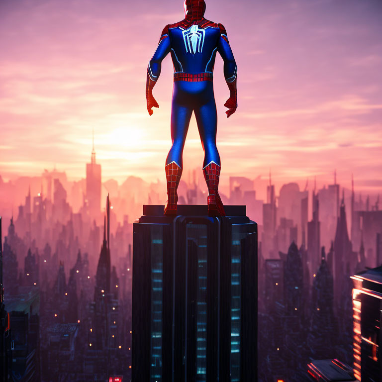 Spider-Man on the top