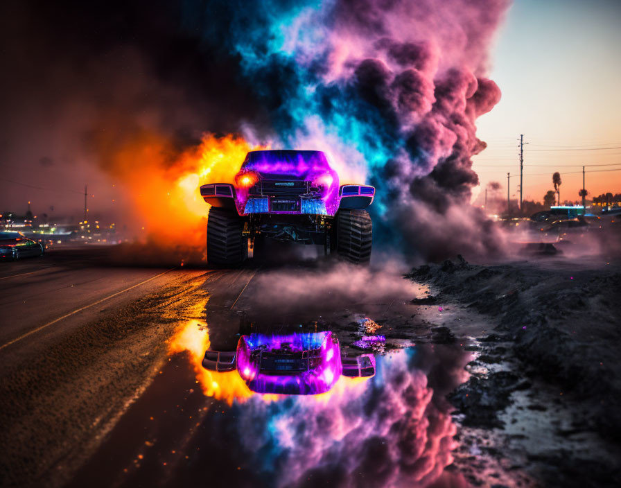  Neon Hot Wheels Monster Truck