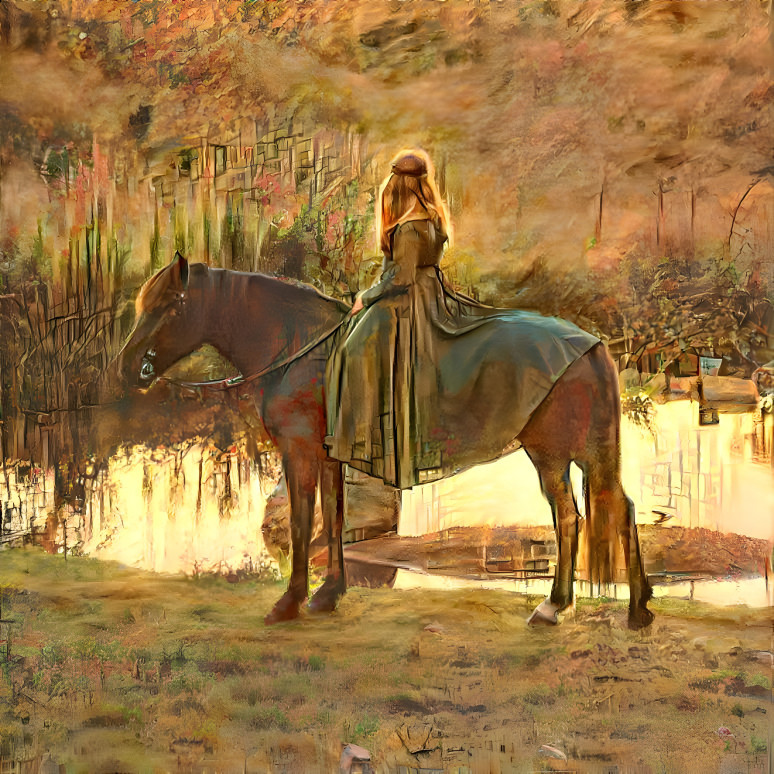 Woman and Horse