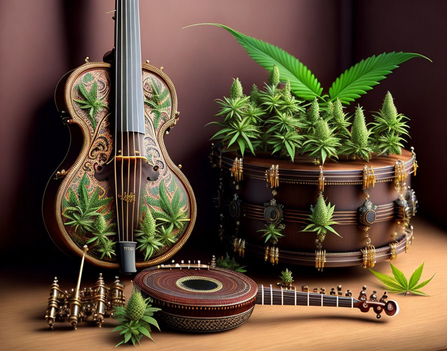 Old and curious musical instruments