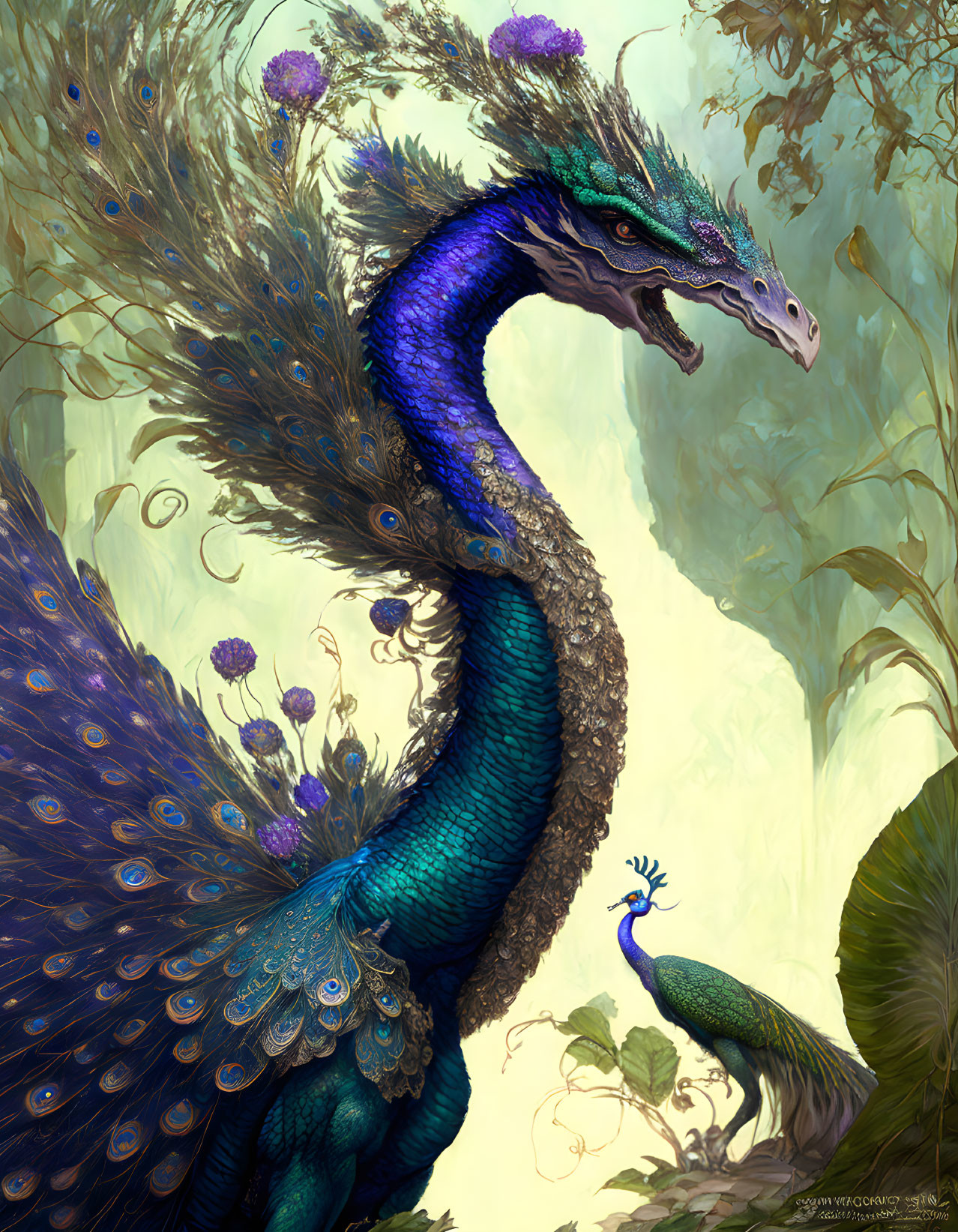 Peacock dragon